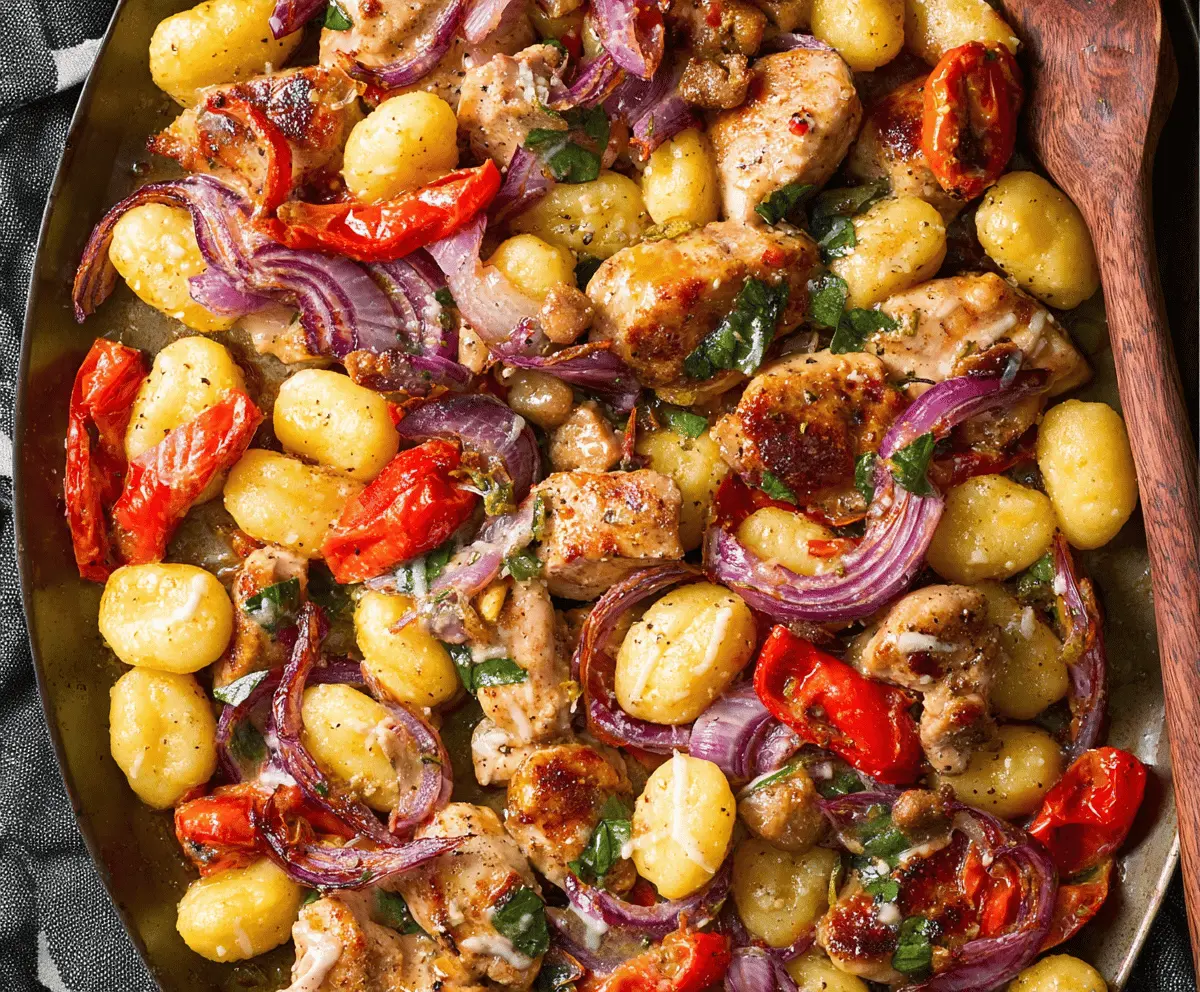 Sheet Pan Chicken Scarpariello Gets a Cozy Gnocchi Makeover