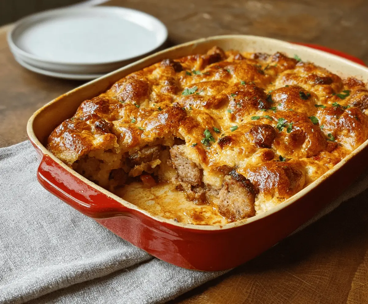 Simple Sausage Casserole