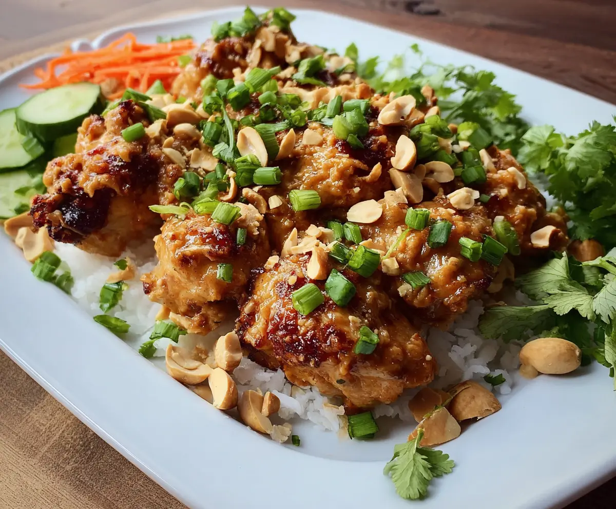 Air Fryer Peanut Chicken