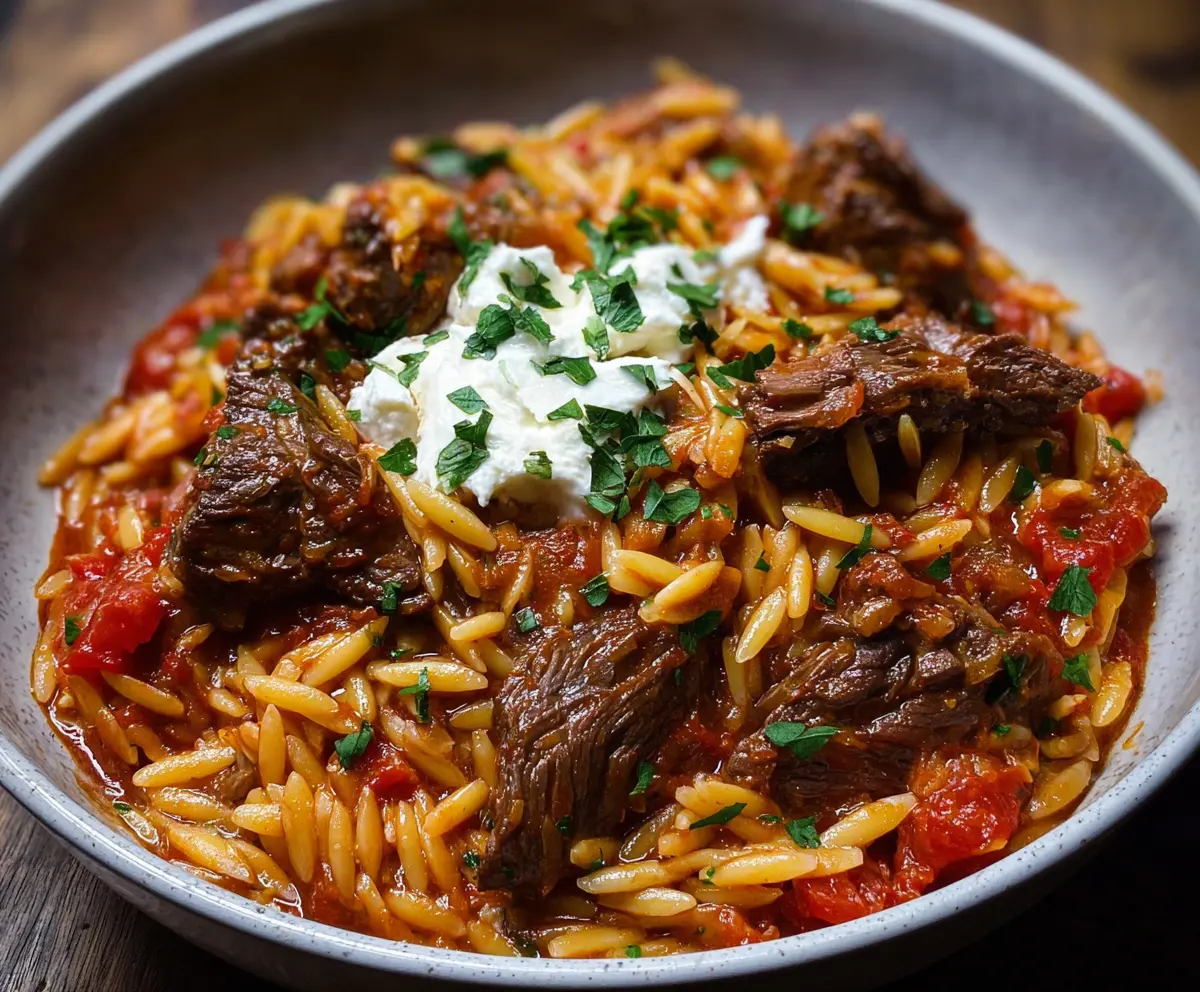 Beef Giouvetsi with Orzo