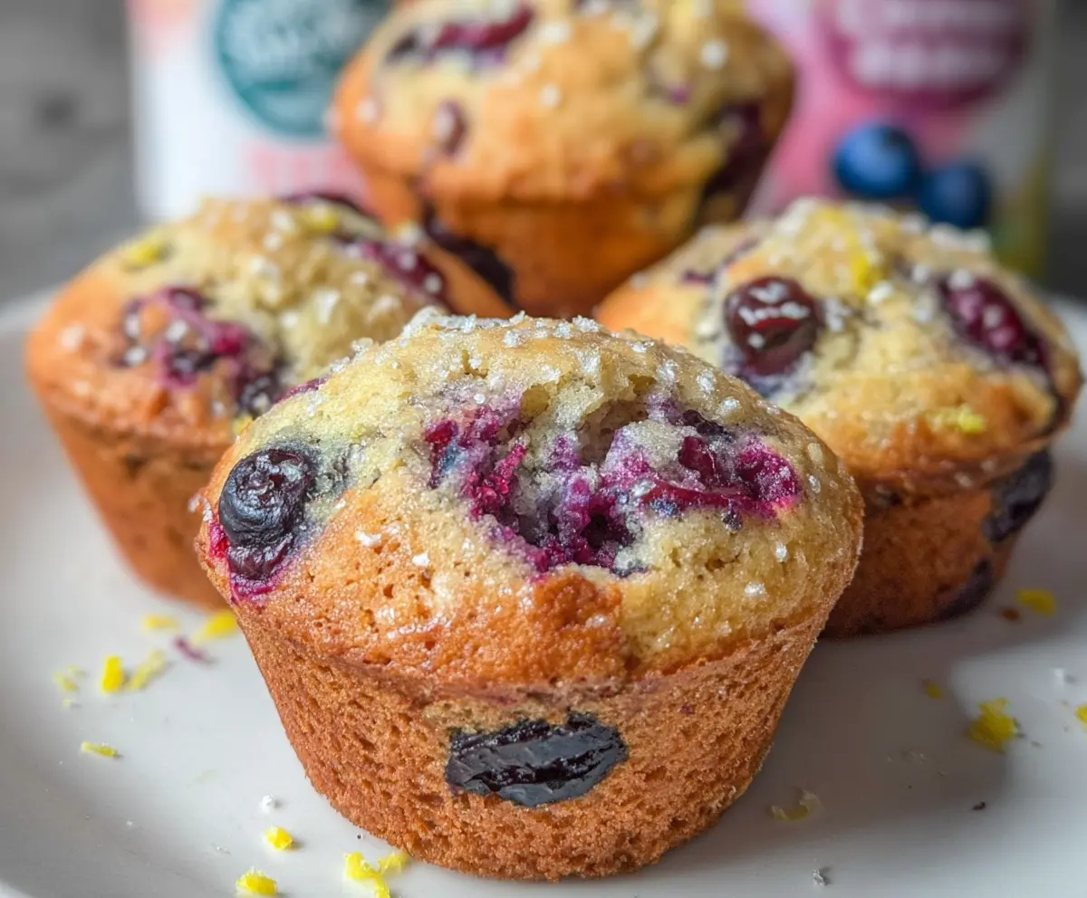 Blueberry Lemon Cake Muffins