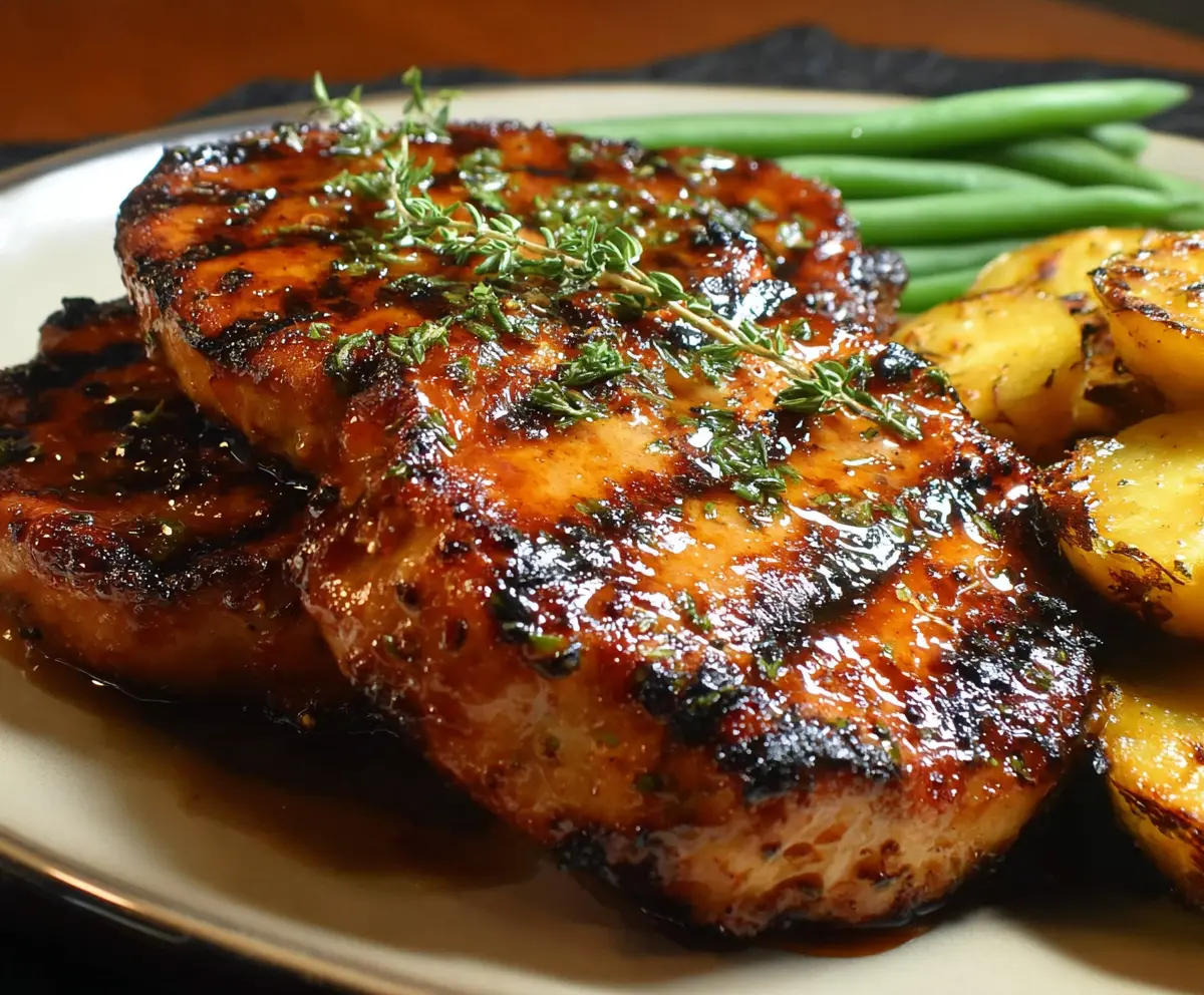 Grilled Brown Sugar Pork Chops
