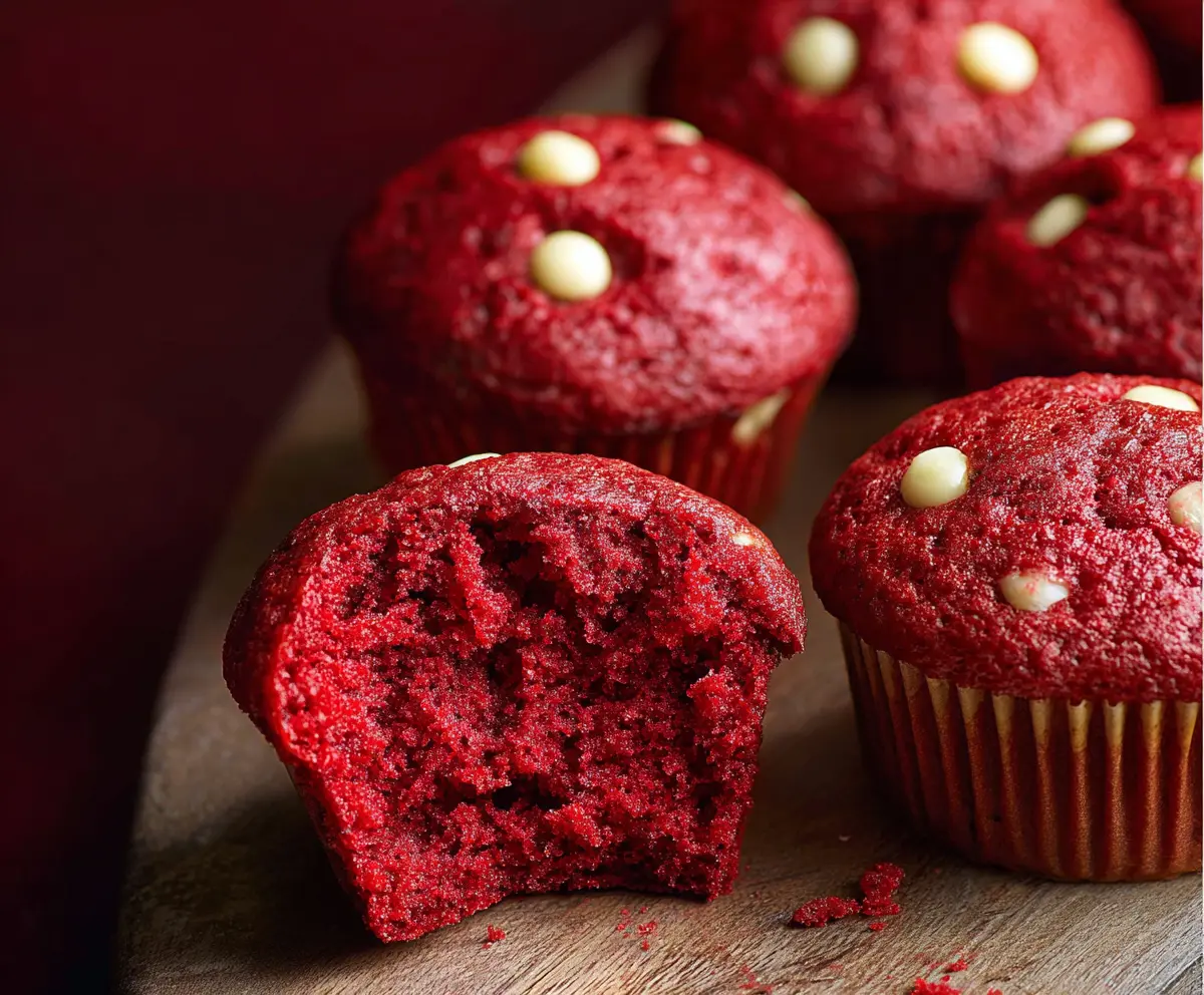 Red Velvet Muffins (Soft and Fluffy) 