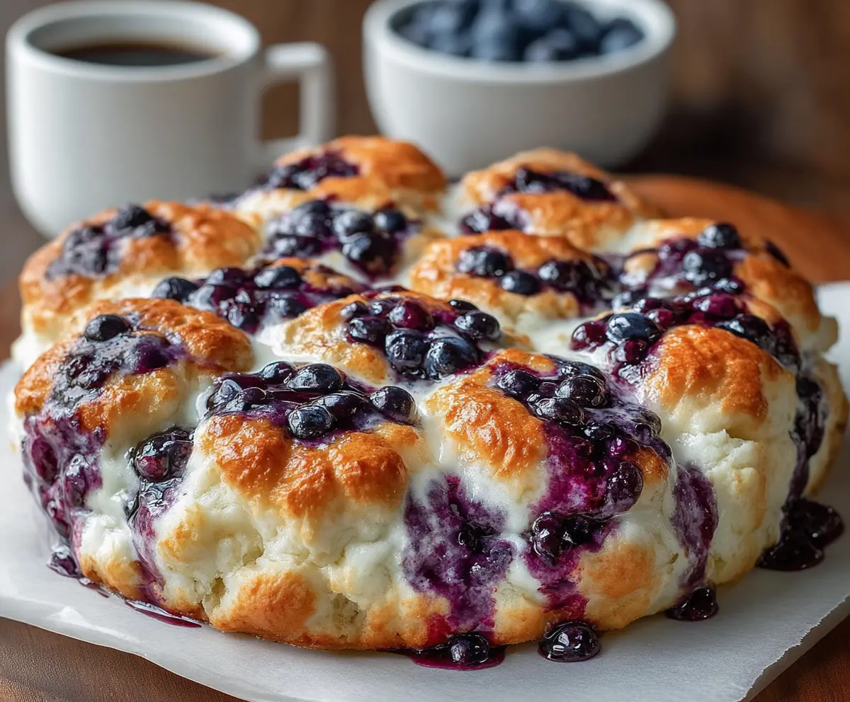 Cottage Cheese Blueberry Cloud Bread