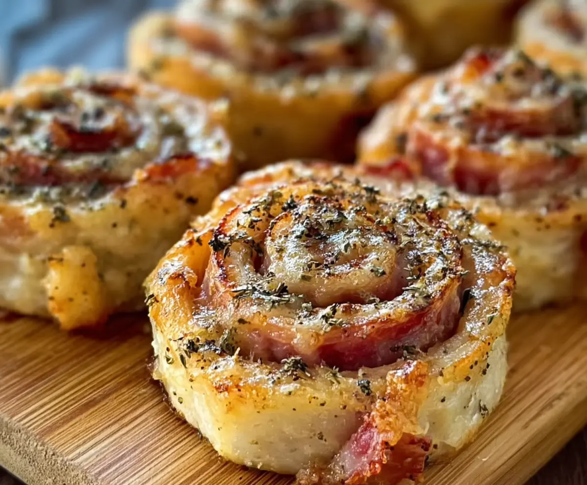 Savory Ham and Cheese Pinwheels