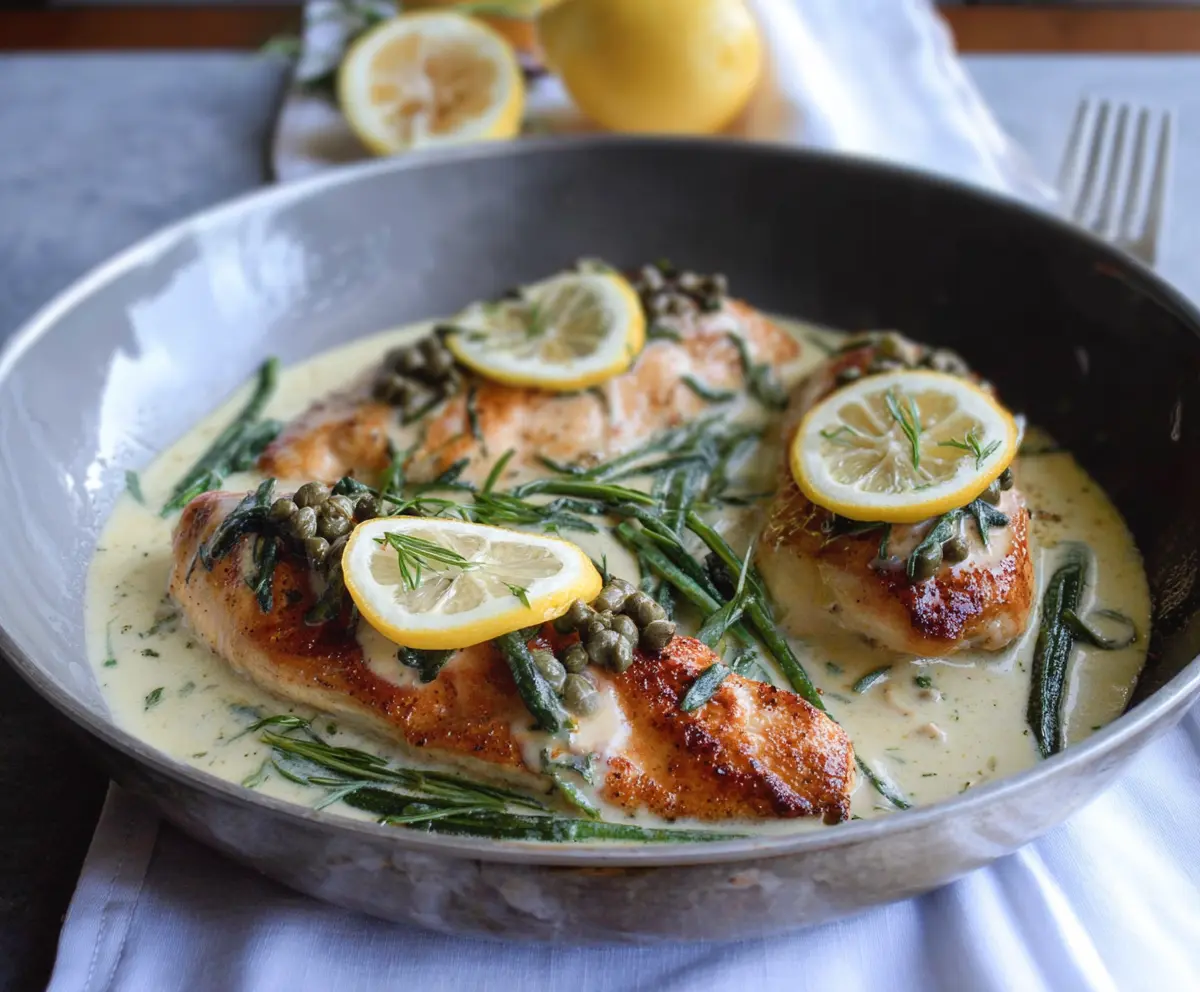 Creamy Lemon Caper Chicken