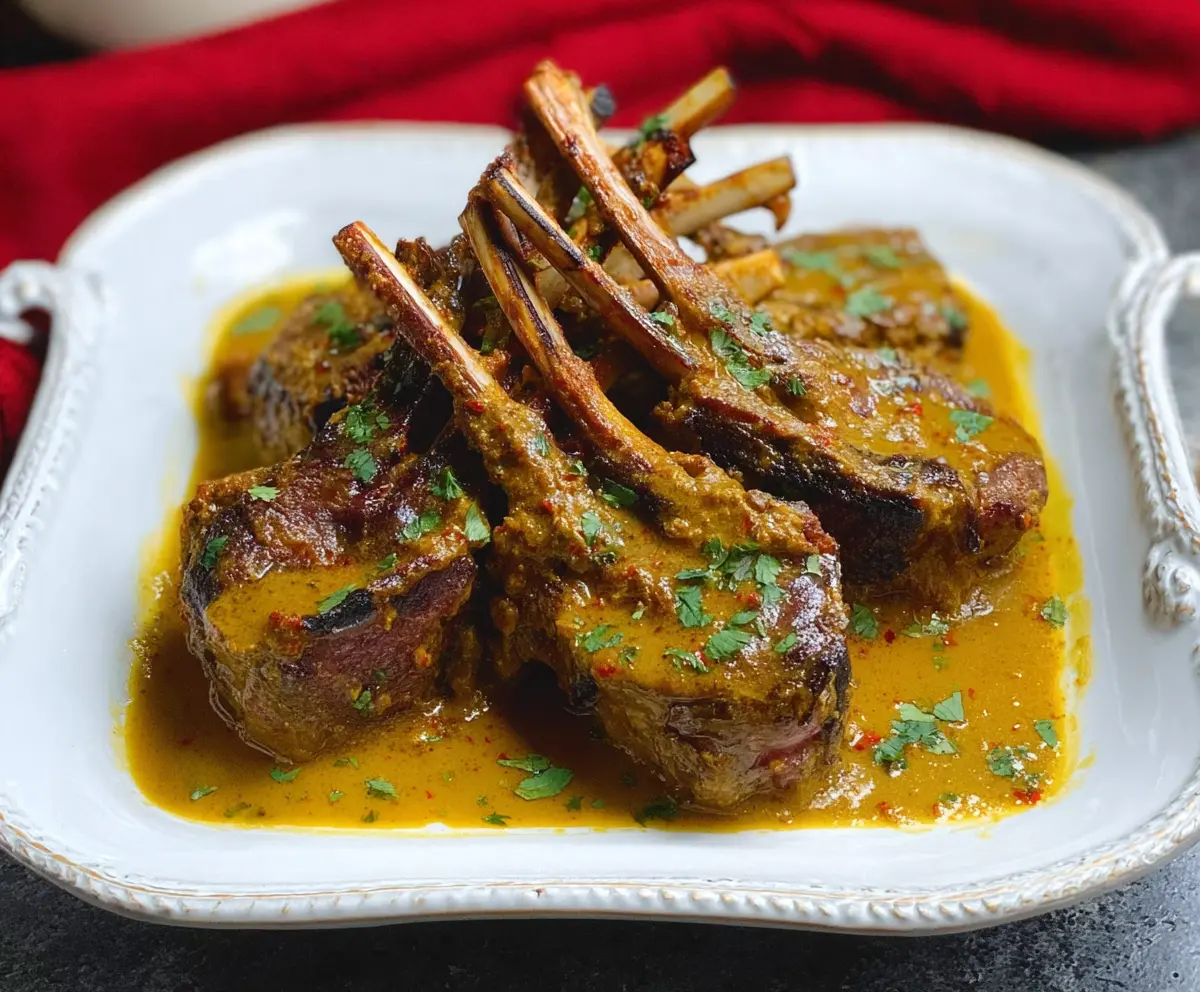 Instant Pot Curried Rack of Lamb