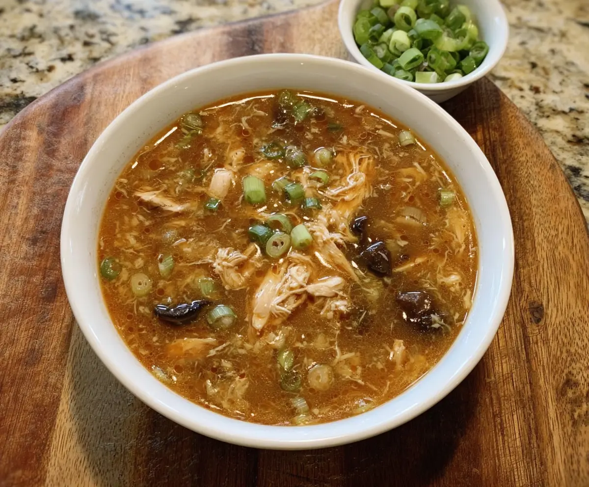 Instant Pot Hot and Sour Chicken Soup