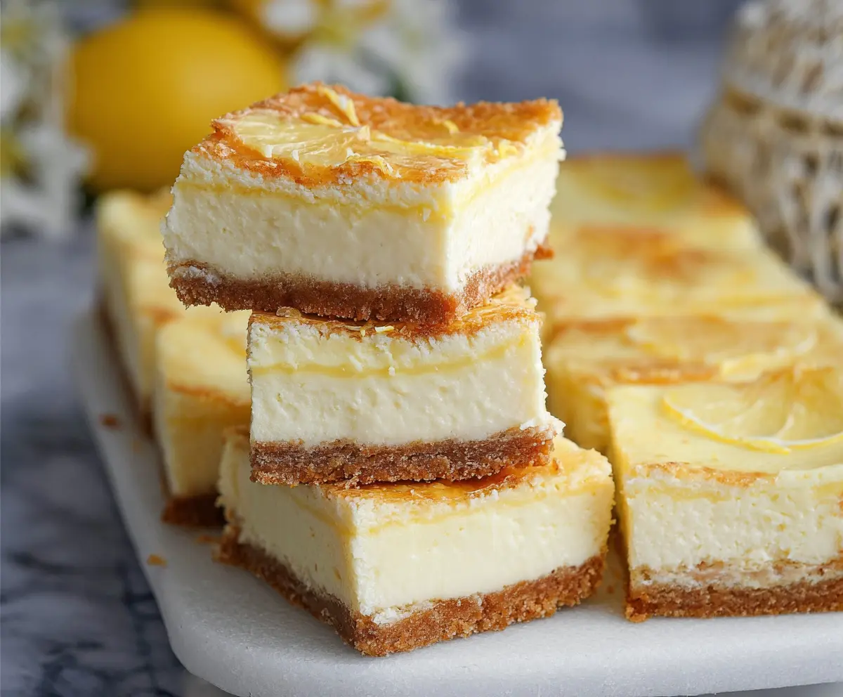 Keto Lemon Cheesecake Bars