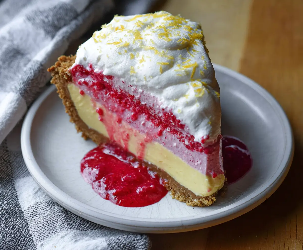 Lemon Raspberry Pie