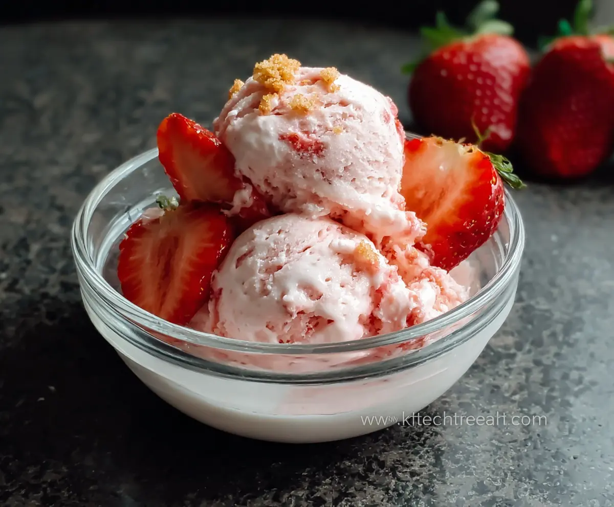 Strawberry Cottage Cheese Ice Cream (High Protein Low Carb)
