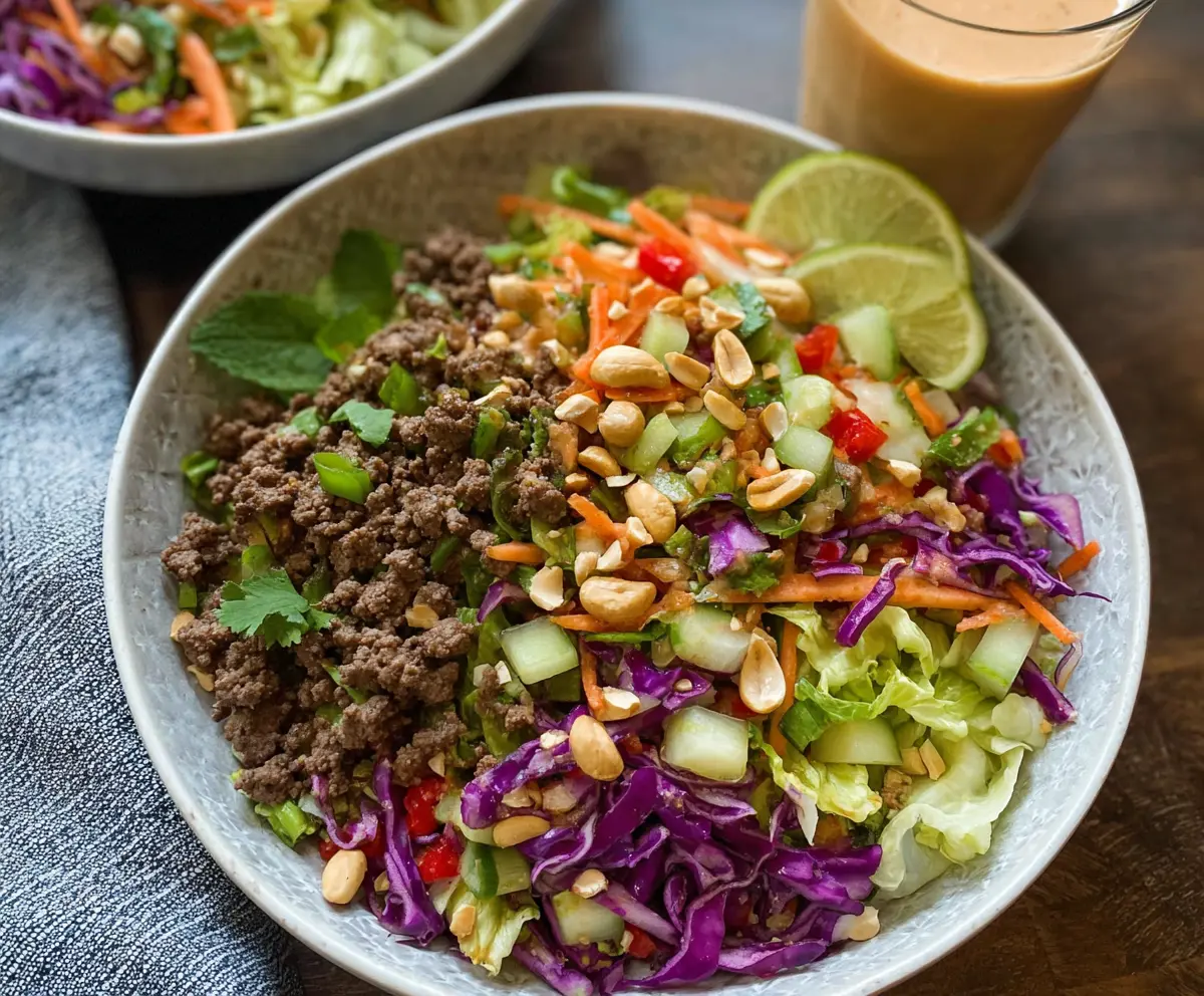 Thai Ground Beef Chopped Salad