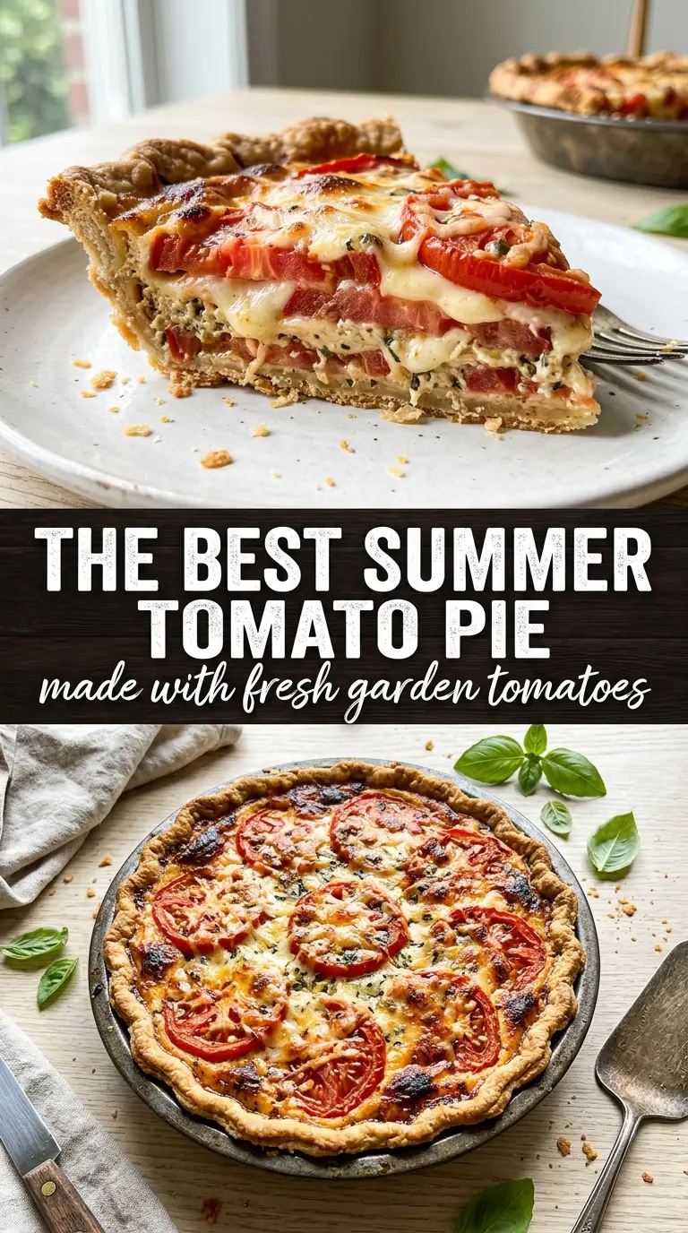 Classic Southern Tomato Pie juicy savory cheesy