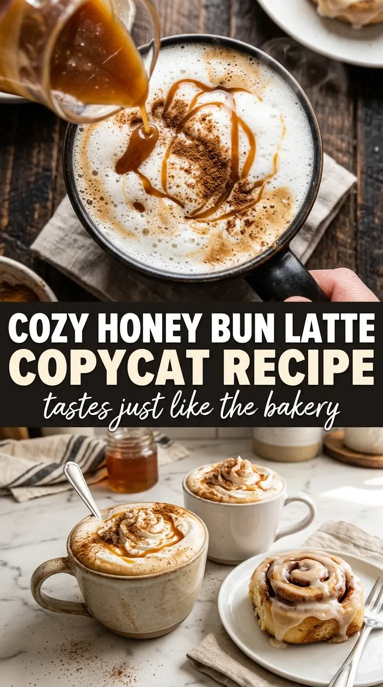 Honey Bun Latte creamy cinnamon-sweet
