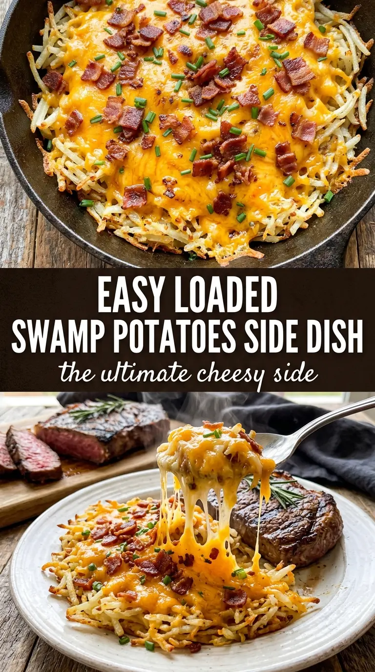 Swamp Potatoes cheesy Cajun creamy