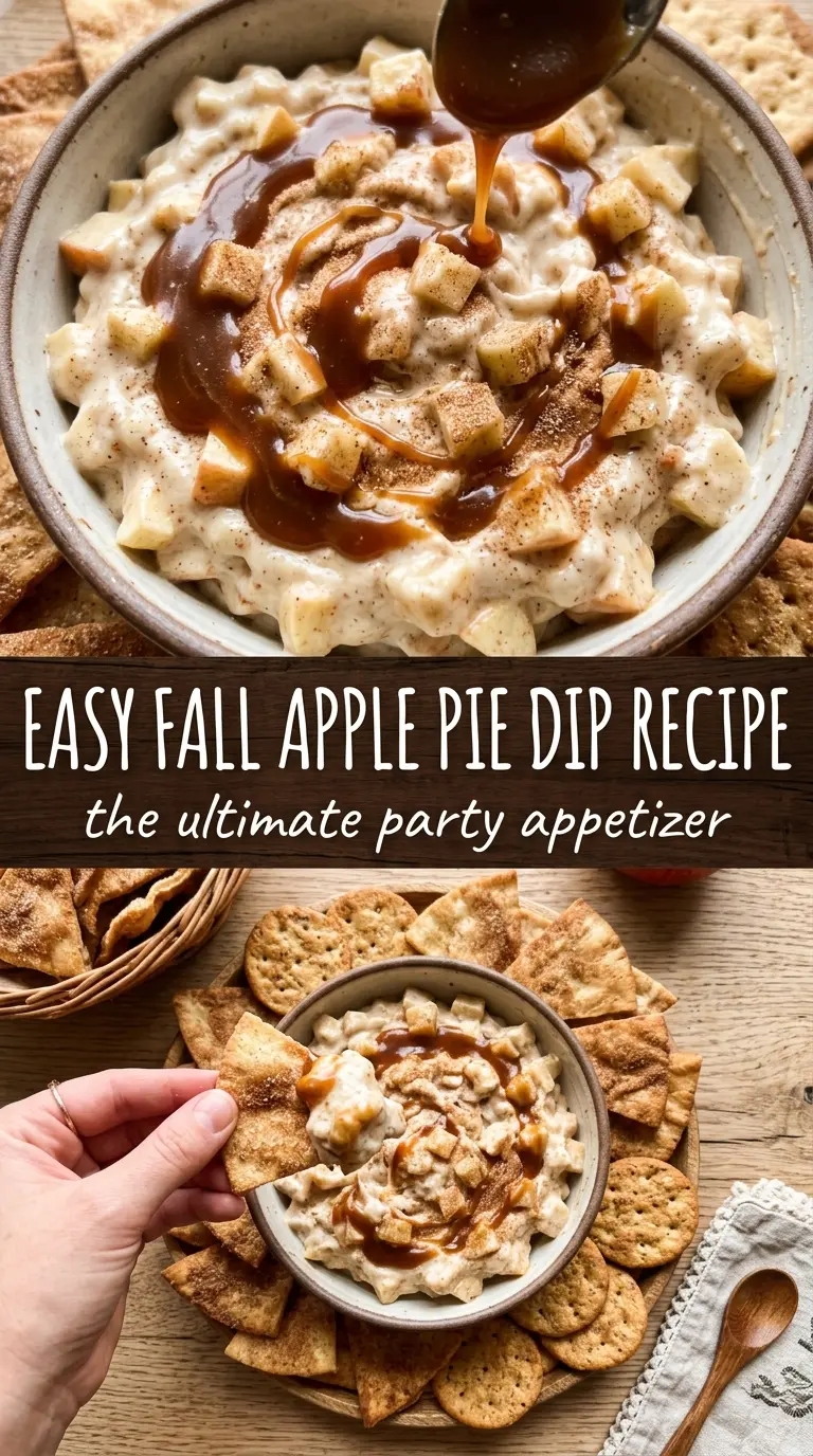 Apple Pie Dip With Cinnamon Sugar Chips creamy cinnamon-spiced