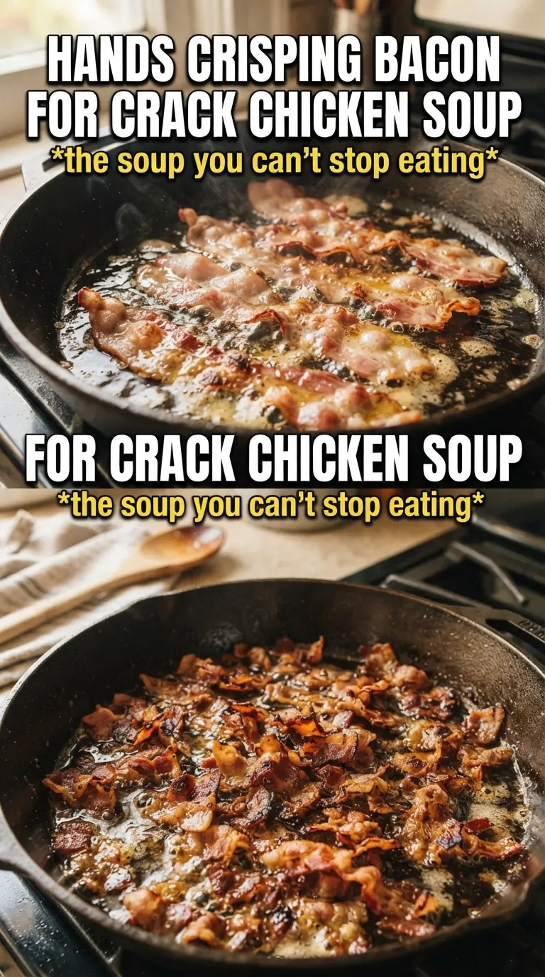 Crack Chicken Noodle Soup creamy bacon cheddar