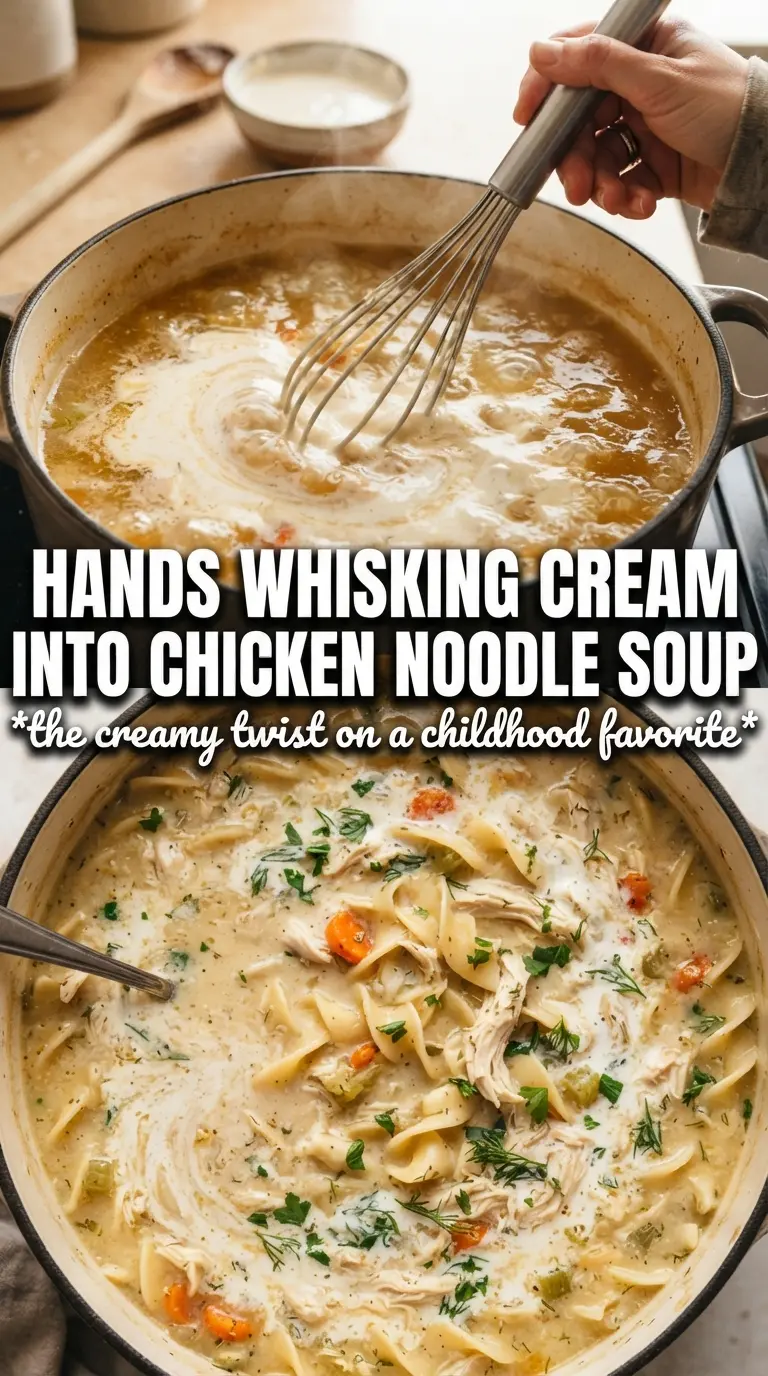 Creamy Chicken Noodle Soup rich, velvety, comforting
