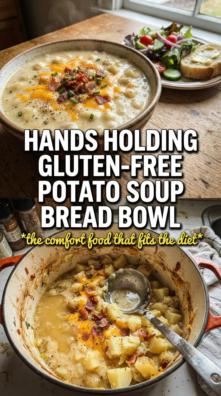 Gluten-Free Potato Soup creamy chunky cheddar bacon