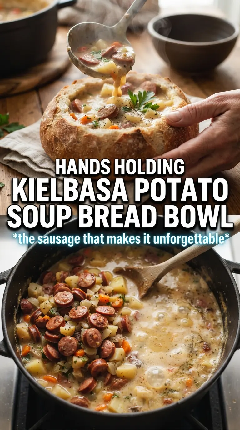 Kielbasa Potato Soup hearty smoky creamy