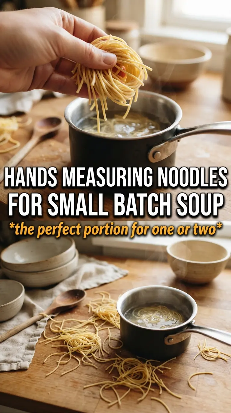 Small Batch Chicken Noodle Soup golden broth cozy bowl