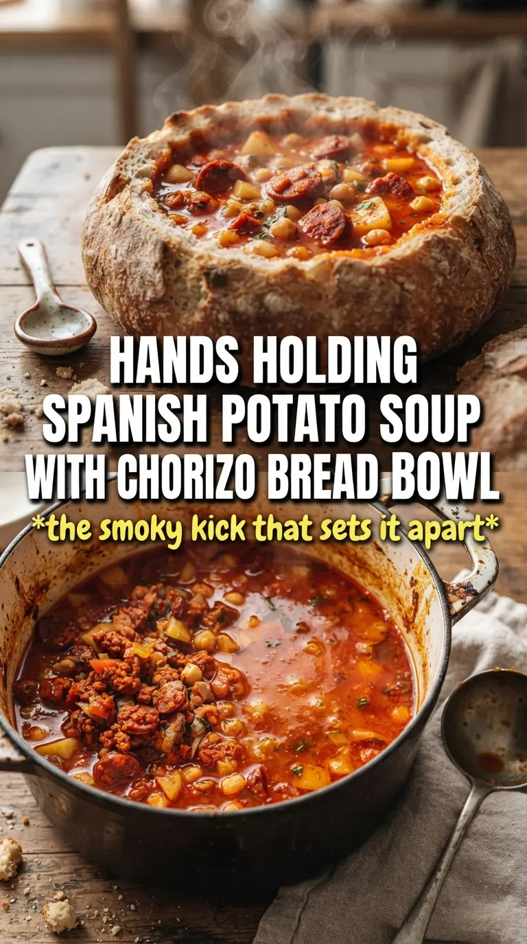 Spanish Potato Soup With Chorizo smoky hearty comforting