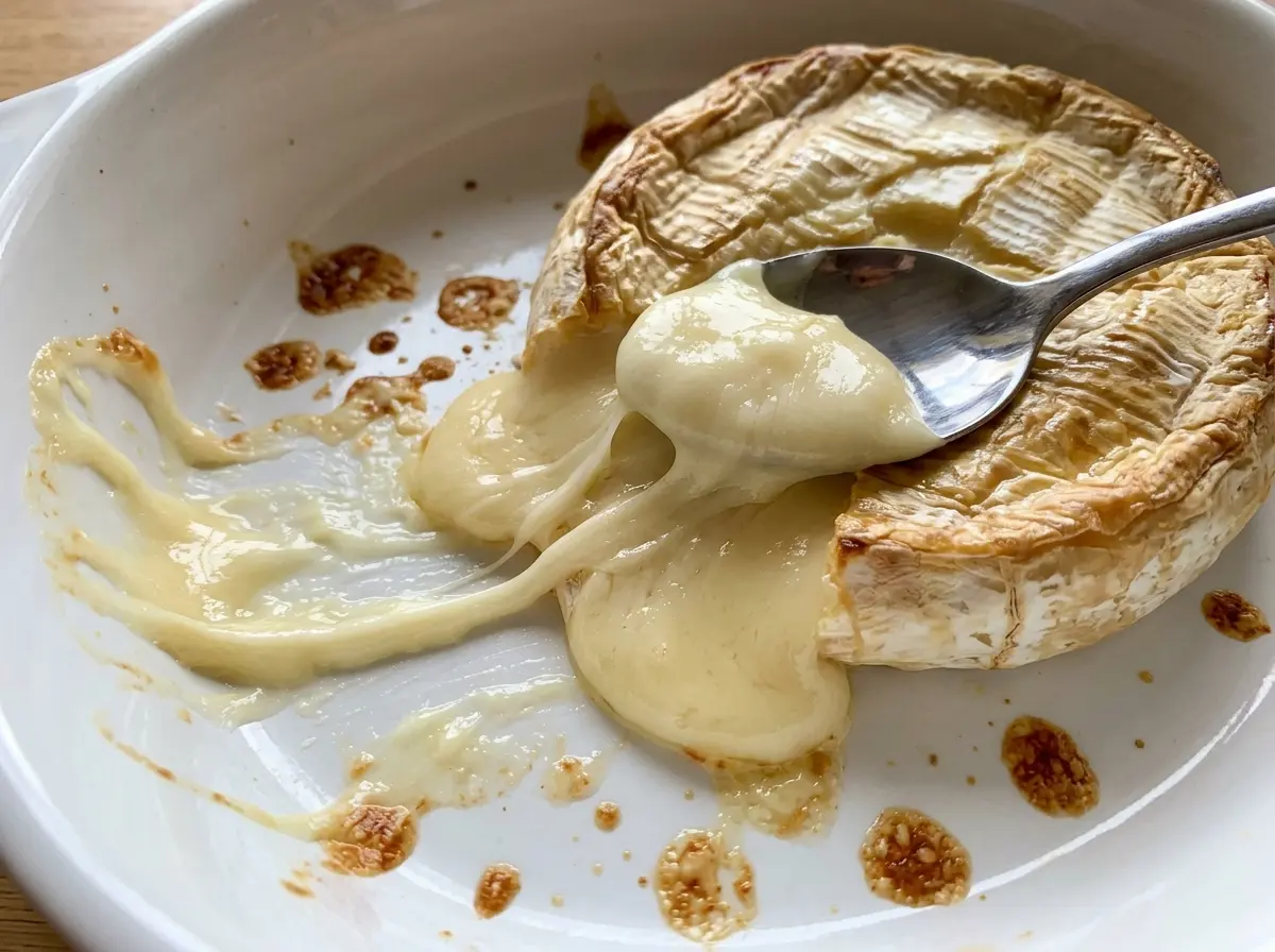 Baked Brie warm honey walnut topping