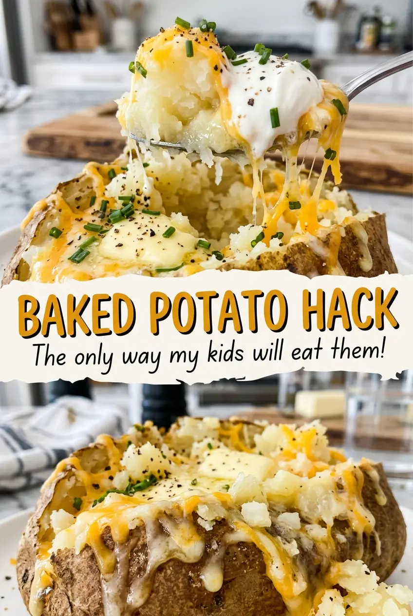 Baked Potato Hack crisp skins