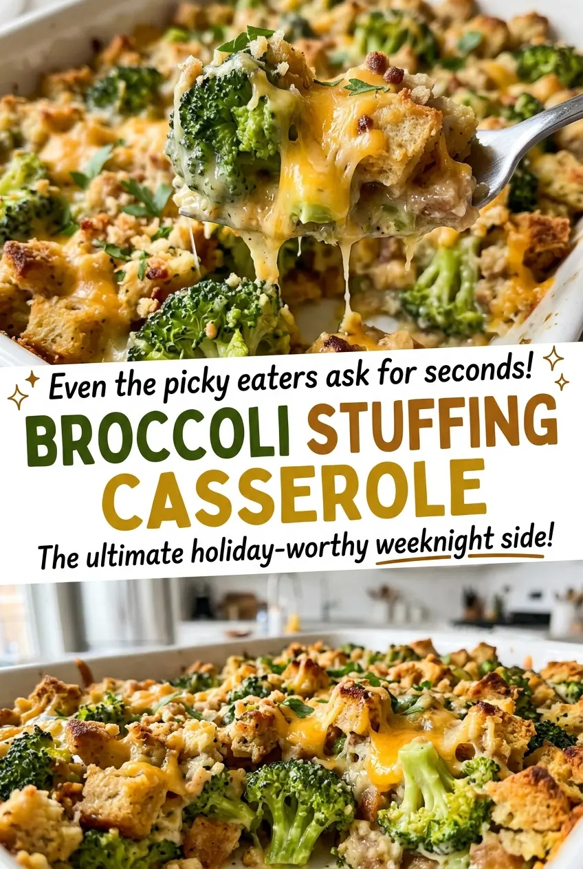 Broccoli Stuffing Casserole creamy broccoli bake