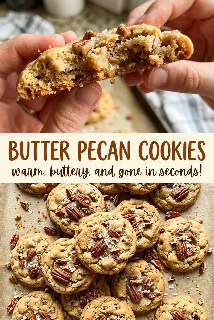 Butter Pecan Cookies, tender and nutty