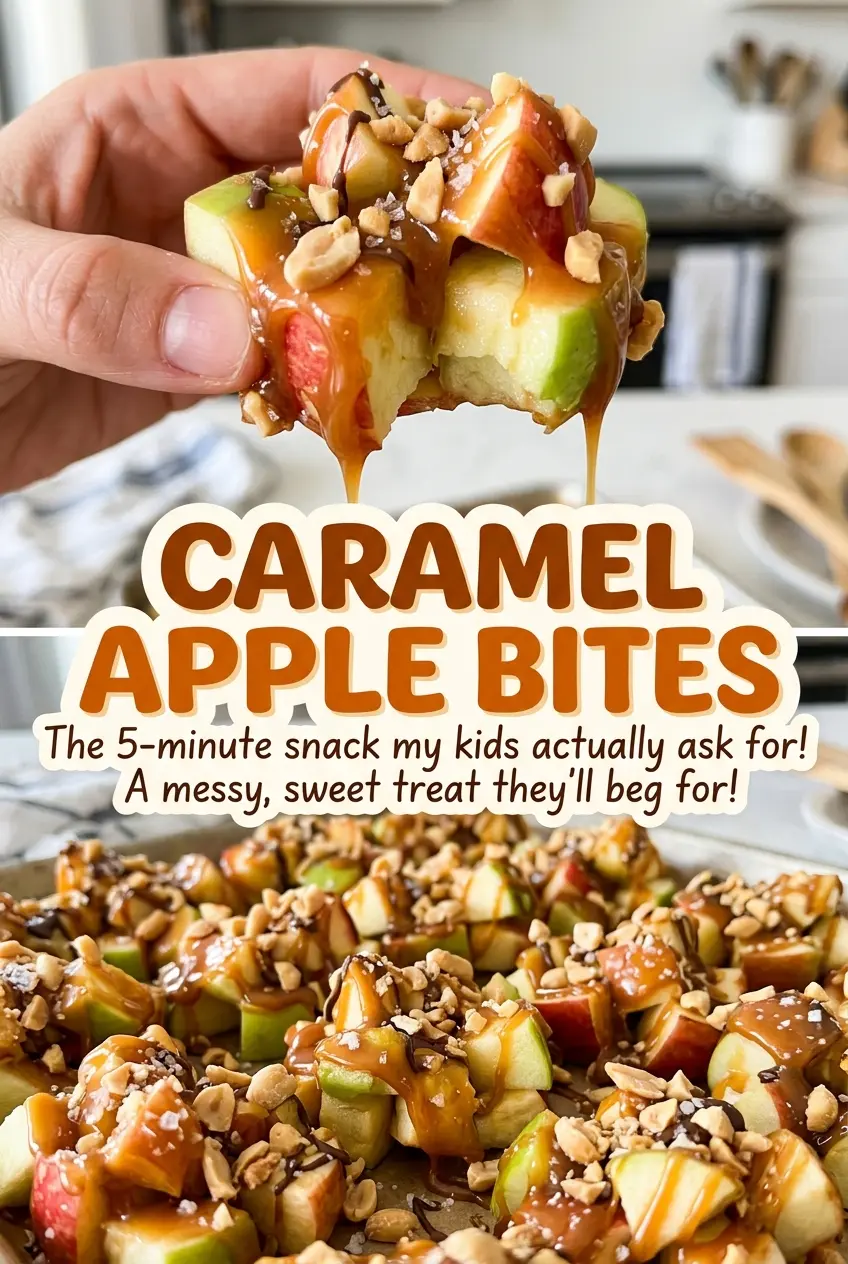 Caramel Apple Bites crisp apple chewy coating