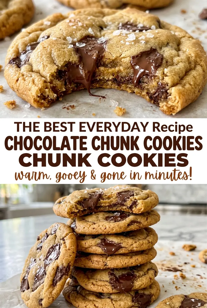 Chocolate Chunk Cookies rich chocolate pockets