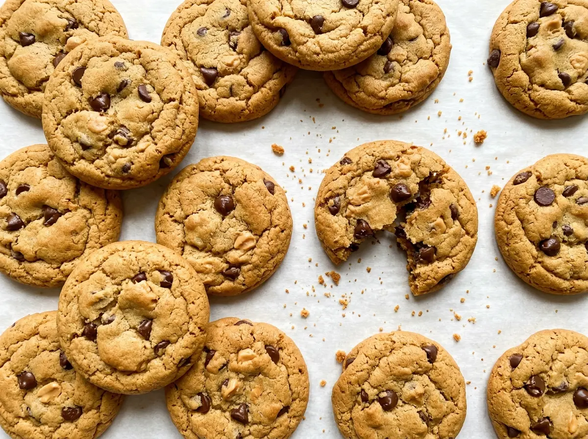 Chocolate Peanut Butter Cookies, rich and chocolate-studded