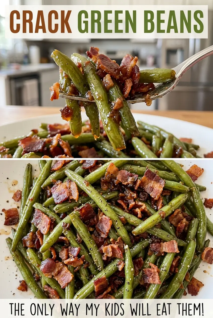 Crack Green Beans with crisp bacon
