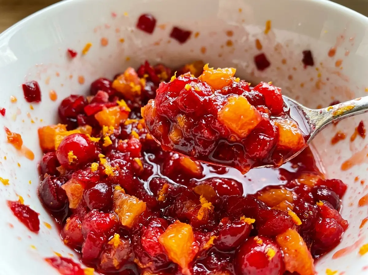 Cranberry Orange Relish finely chopped ruby-red