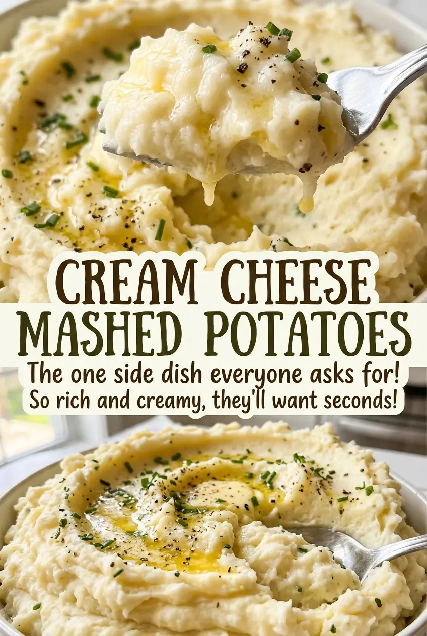 Cream Cheese Mashed Potatoes rich and fluffy