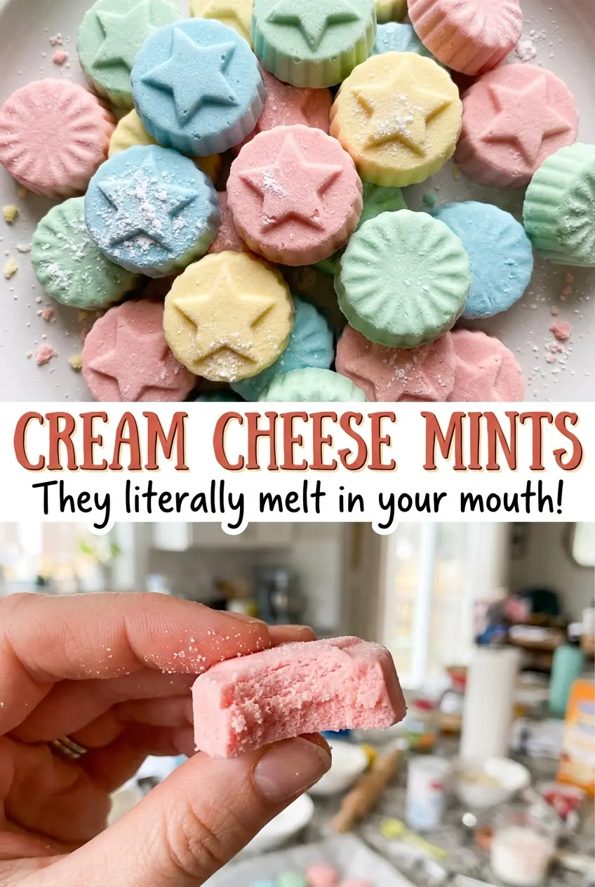 Cream Cheese Mints sugar-coated peppermint candies