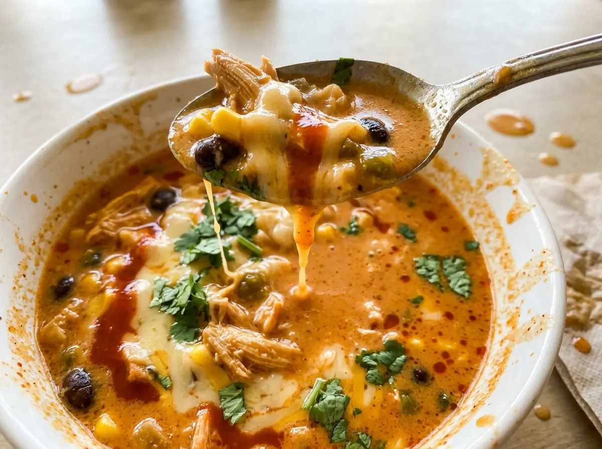Creamy Chicken Enchilada Soup, creamy and hearty