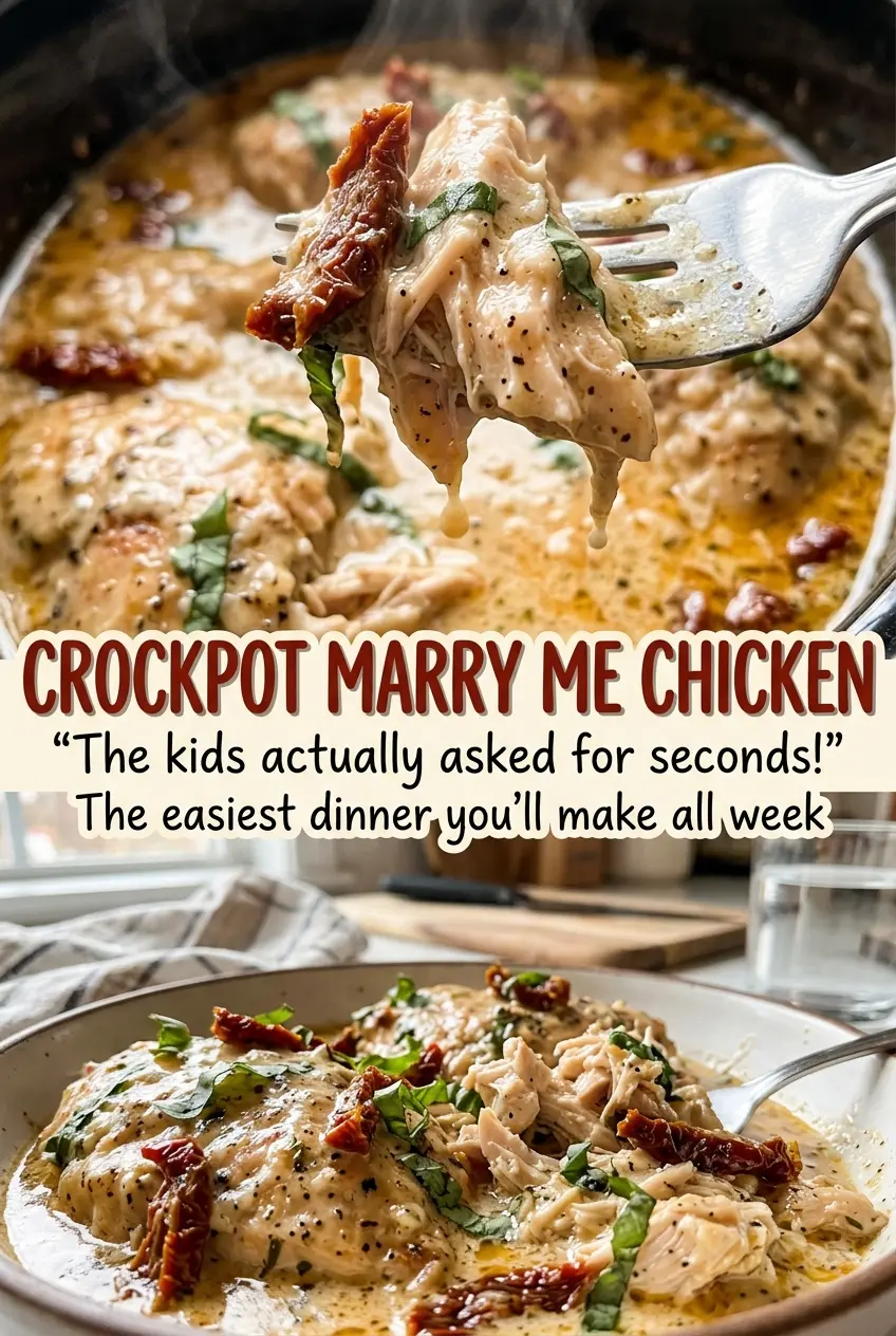 Crockpot Marry Me Chicken tender chicken creamy sauce