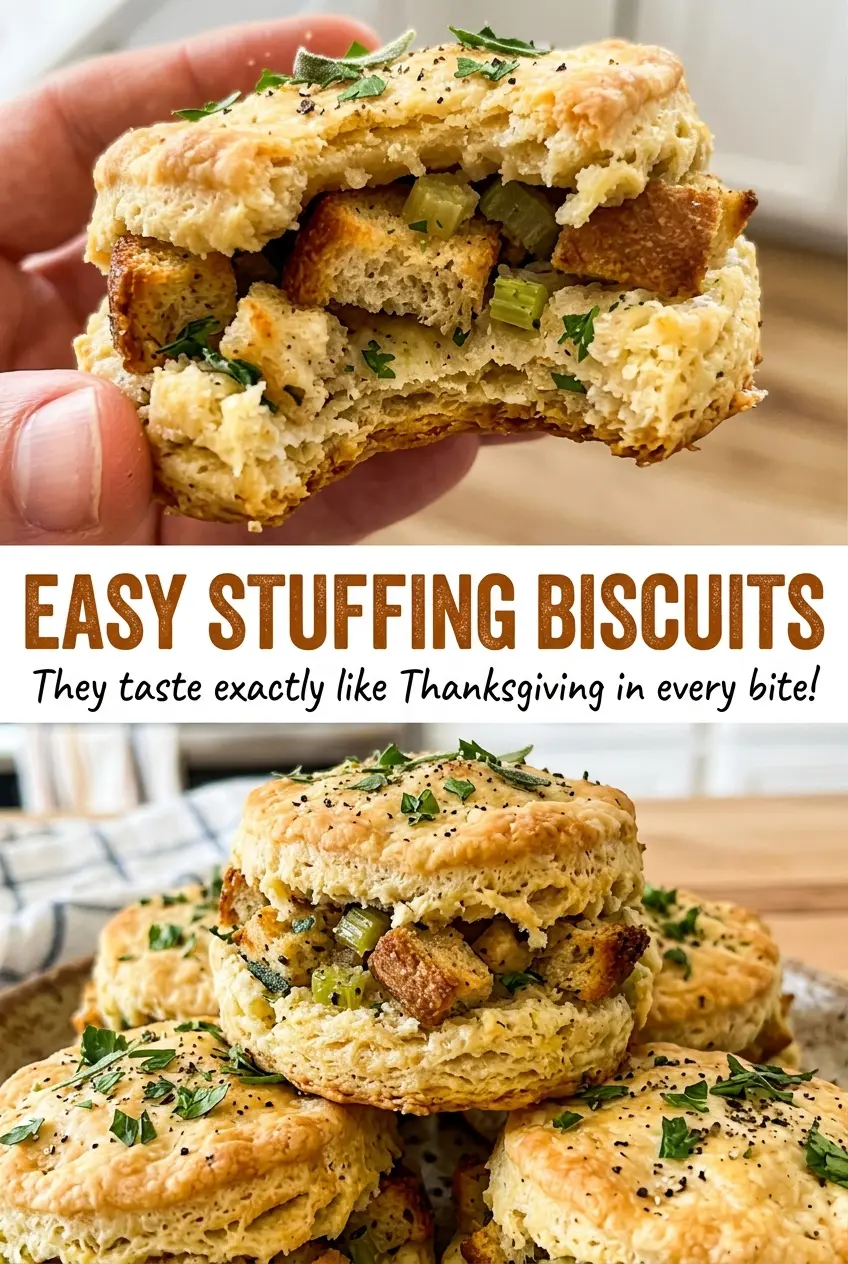 Easy Stuffing Biscuits flaky herb biscuits