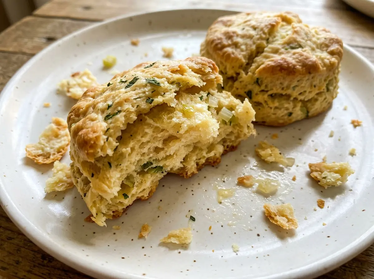 Easy Stuffing Biscuits golden savory tops