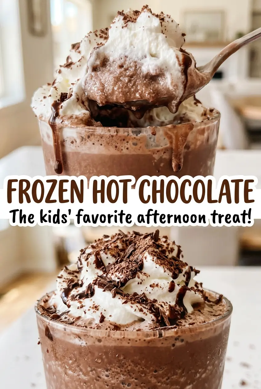 Frozen Hot Chocolate with rich chocolate flavor