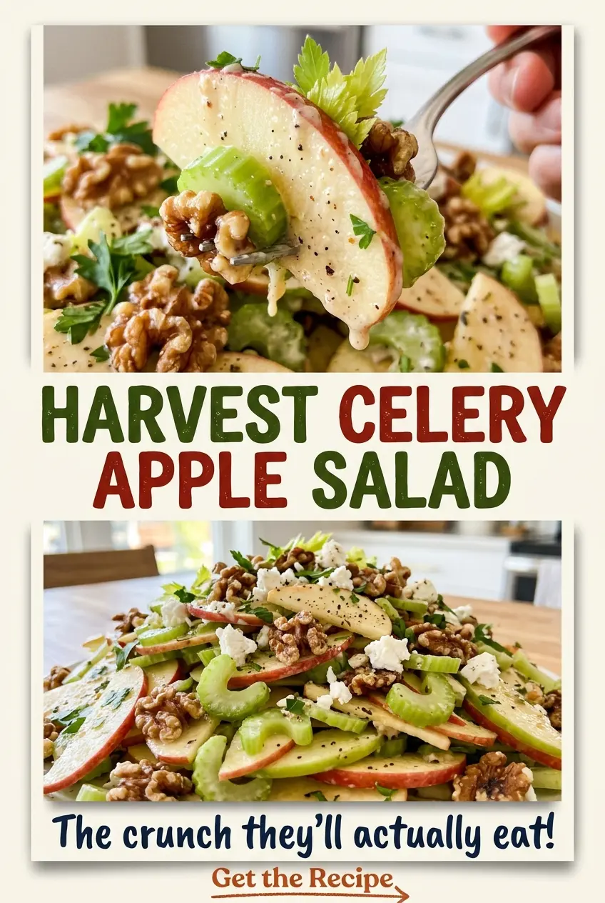 Harvest Celery Apple Salad creamy crunchy