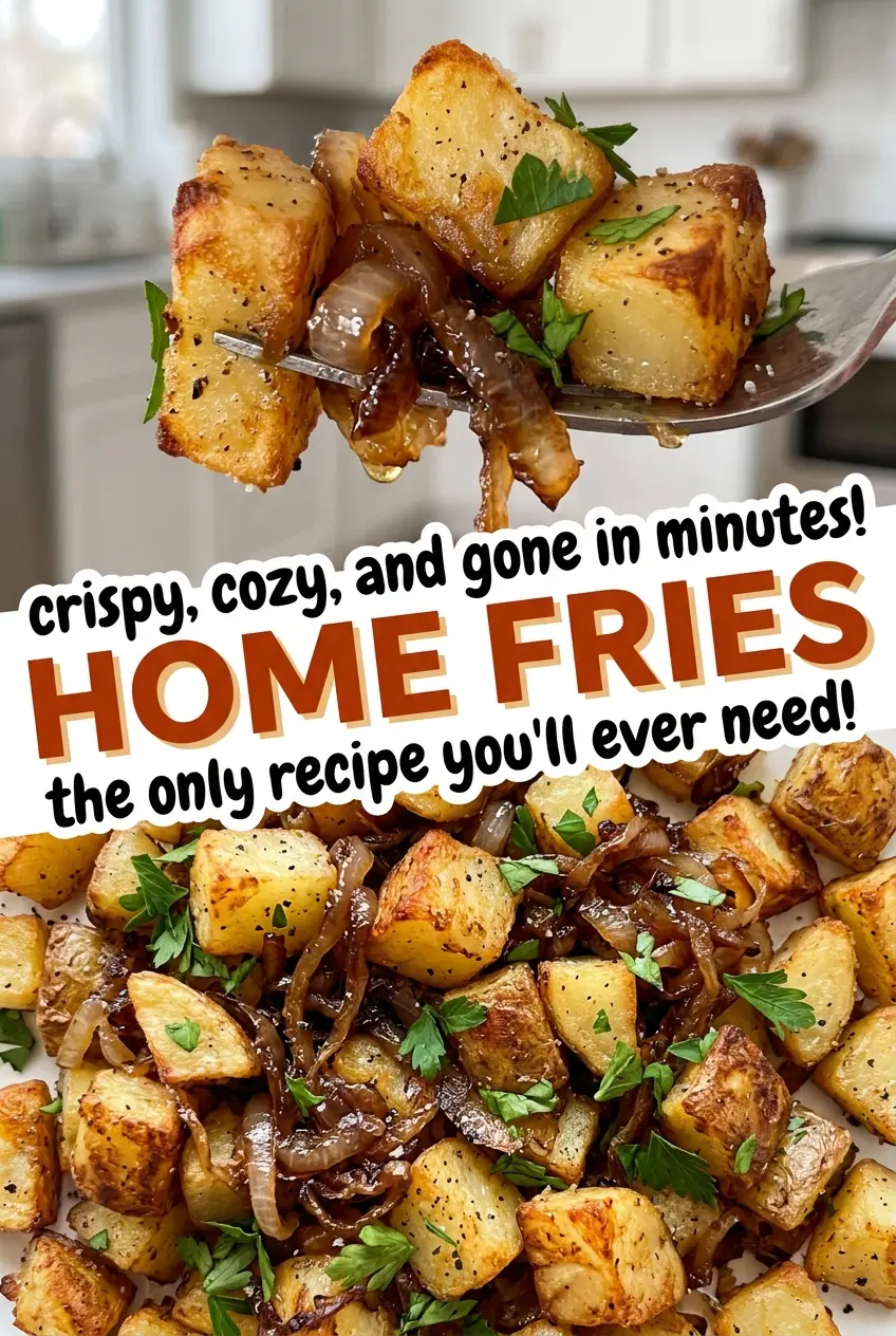 Home fries with crisp golden edges