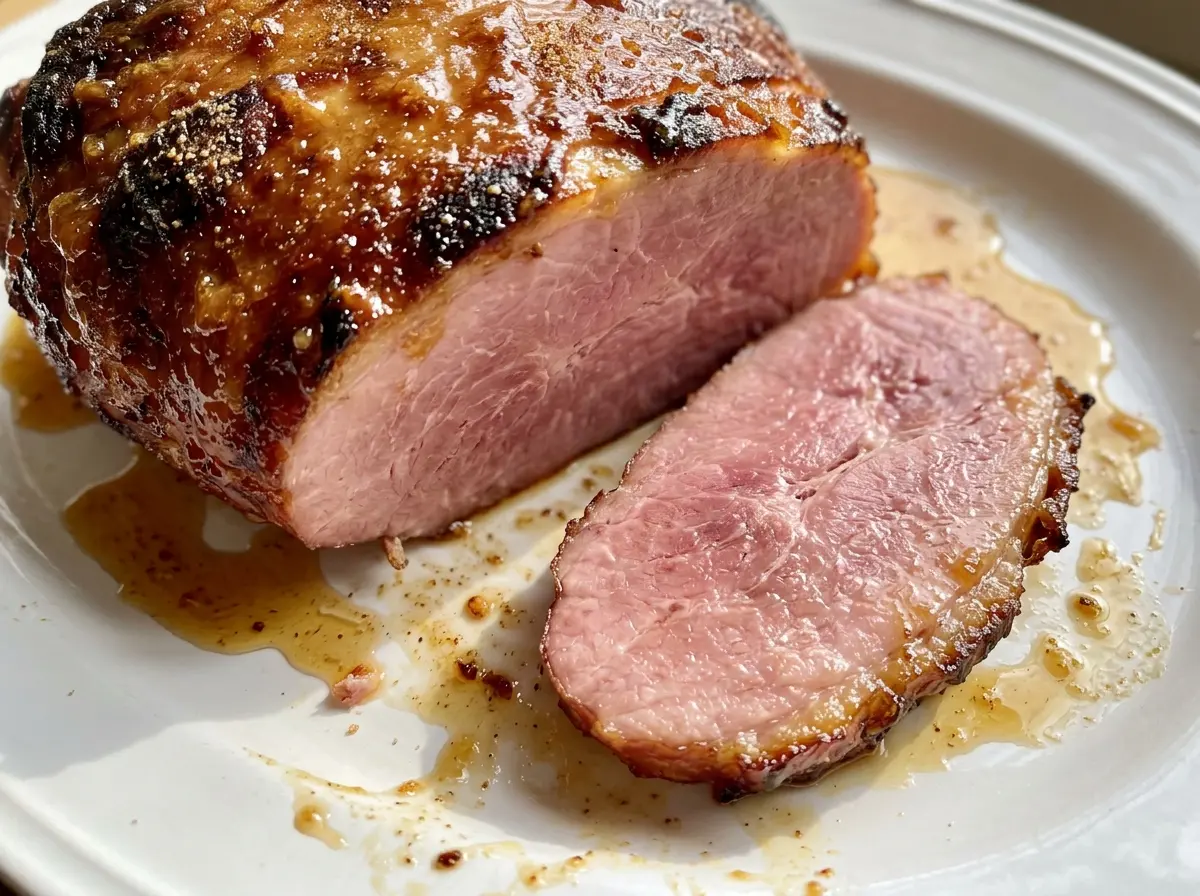 Honey Baked Ham glossy caramelized crust