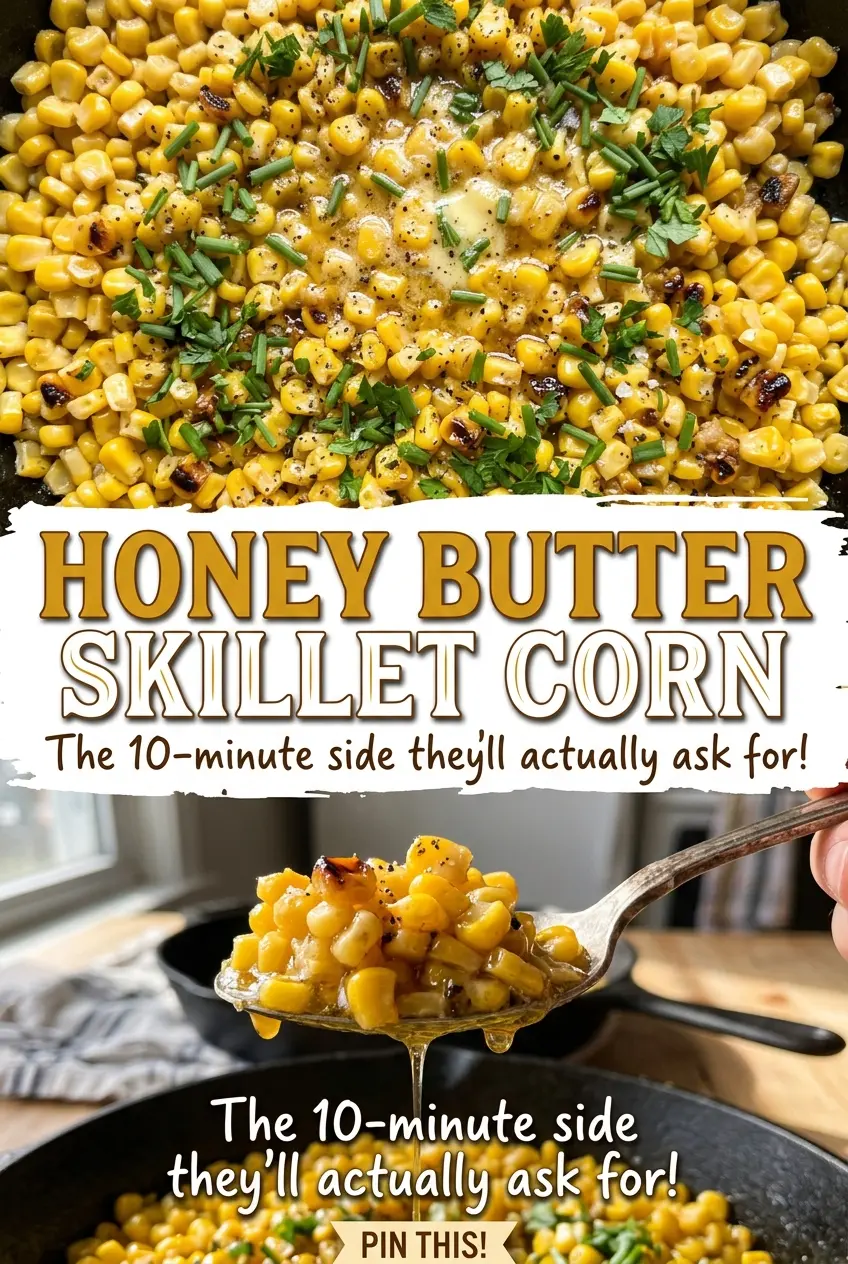 Honey Butter Skillet Corn sweet creamy skillet