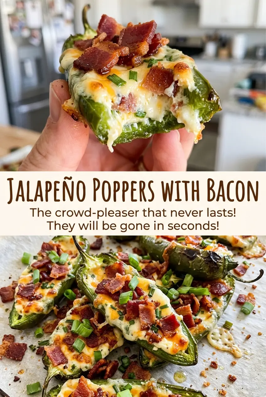 Jalapeno Poppers with Bacon browned cheesy halves