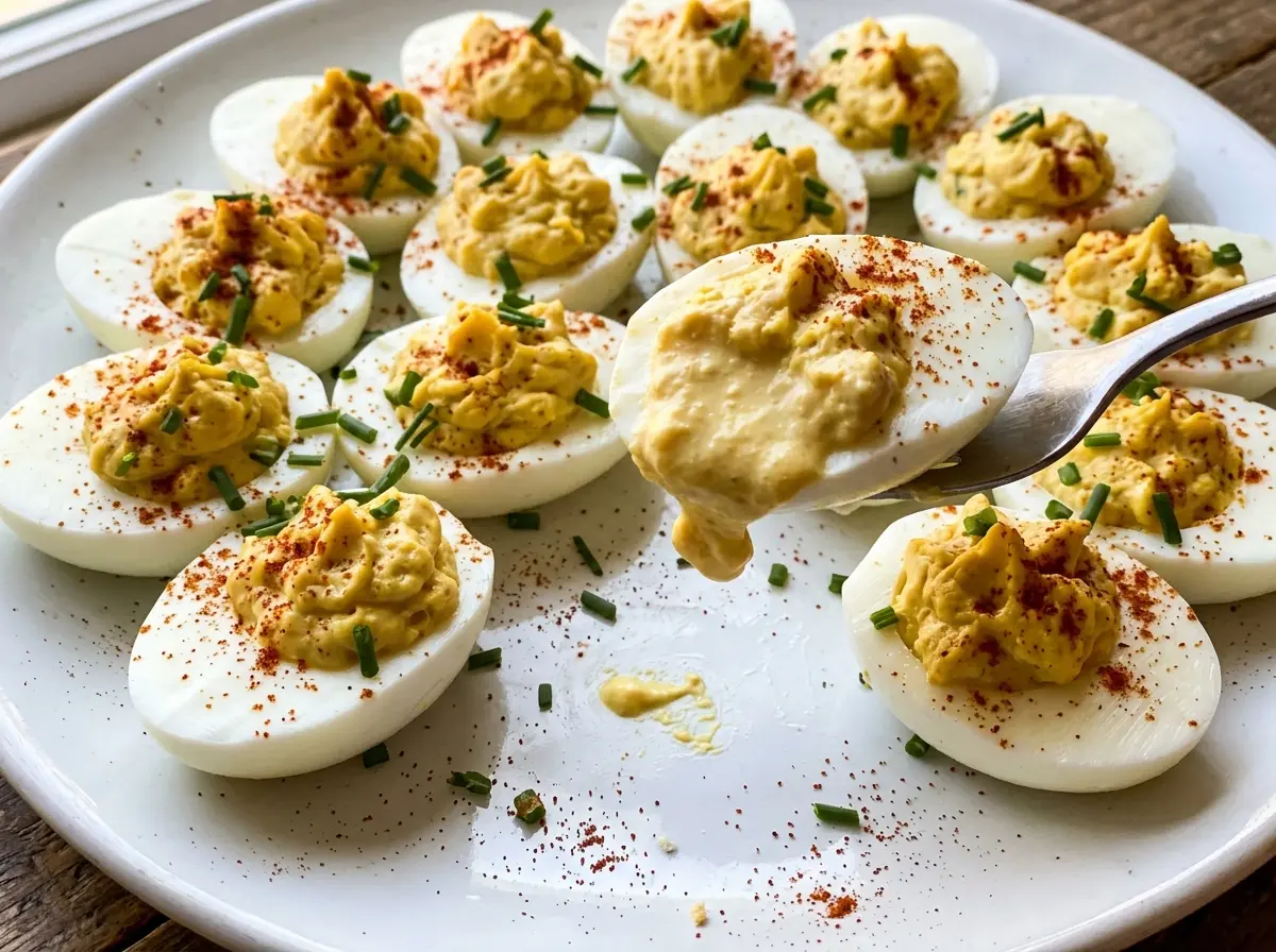 Keto Deviled Eggs creamy paprika-topped