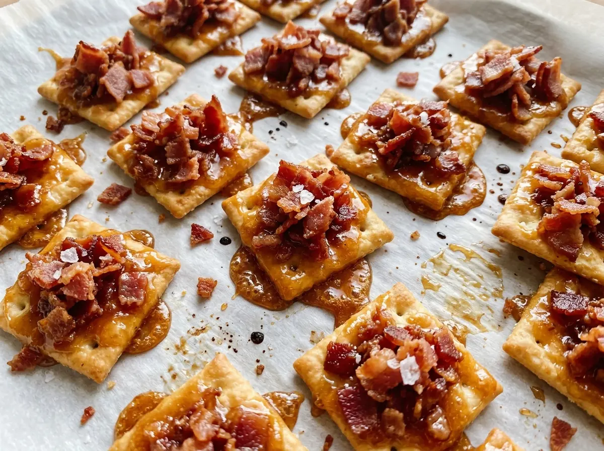 Maple Caramel Bacon Crack Bites crisp golden shards