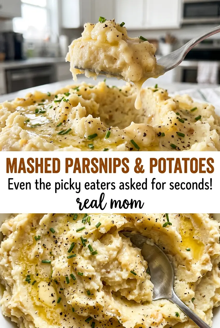 Mashed parsnips and potatoes smooth buttery side